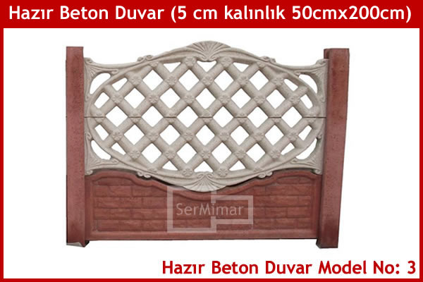 Beton Bahçe Duvarı Kalıpları ve Modelleri