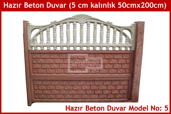 Beton Bahçe Duvarı Kalıpları ve Modelleri